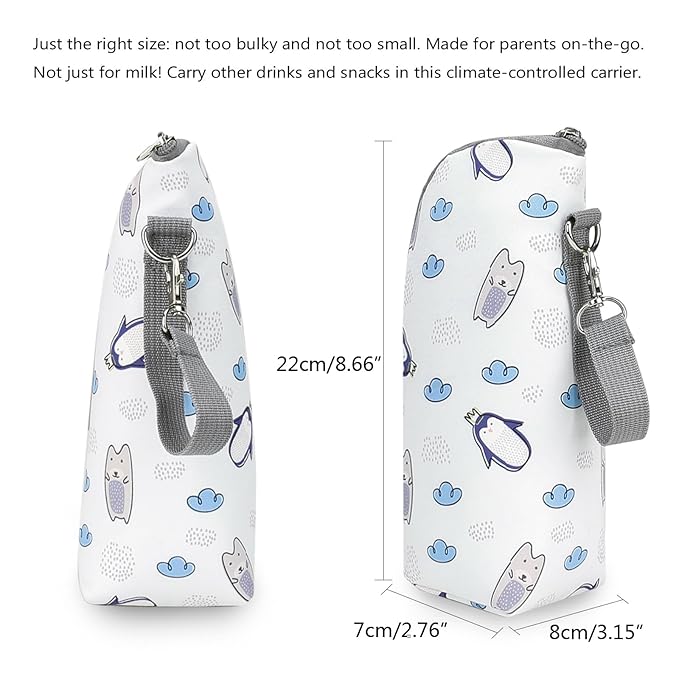 Portable Milk Bottle Bag for Baby Feeding Lightweight Bottle Holder Storage Bottle Organiser