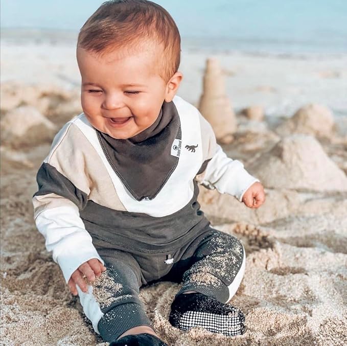 DiaperSquad's 100% Organic Cotton Baby Drool Bibs, Super Absorbent & Adjustable Baby Bibs for Drooling and Teething