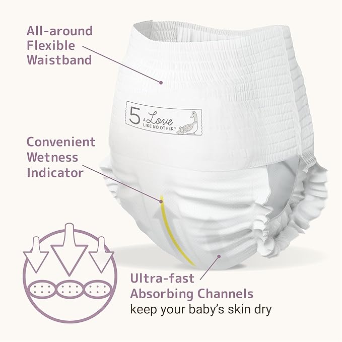 Bambo Nature Premium Eco-Friendly Training Pants, Size 5 (27-40 Lbs), 20 Count (Pack of 2)