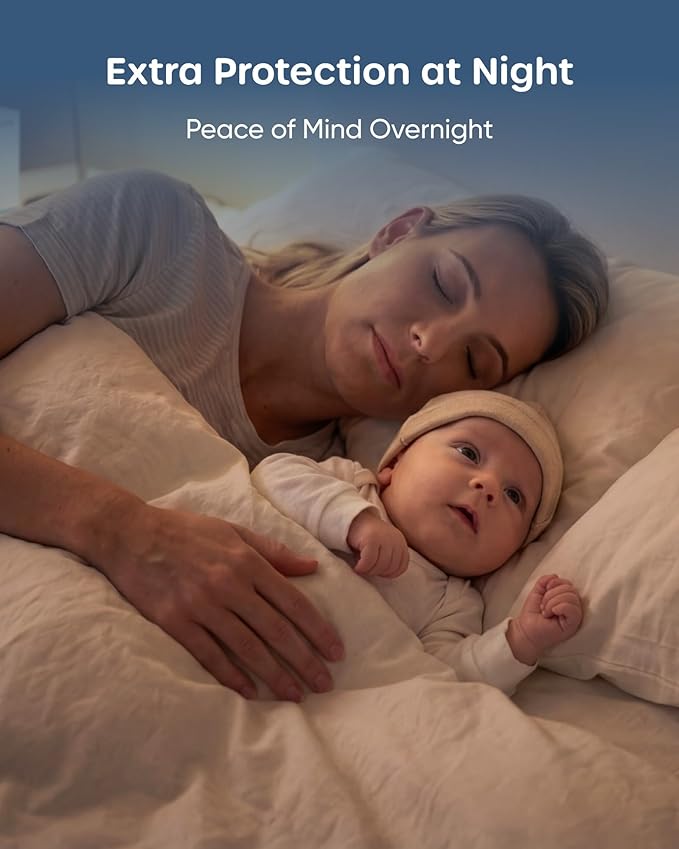 Nuliie High-Absorbency Blue Core Nursing Pads 100 Count, Disposable Breast Pads for Heavy Leaking, Stay Dry Day & Night, Leakproof, Individually Wrapped