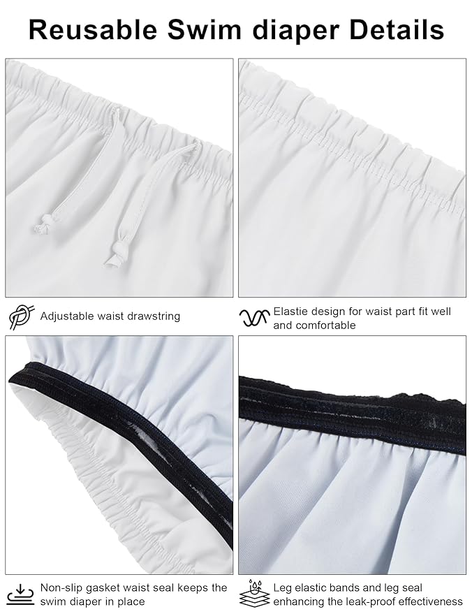 Youth Special Needs Reusable Swim Diapers Swimwear for Incontinence Diaper Covers Waterproof,Leakproof, Unisex