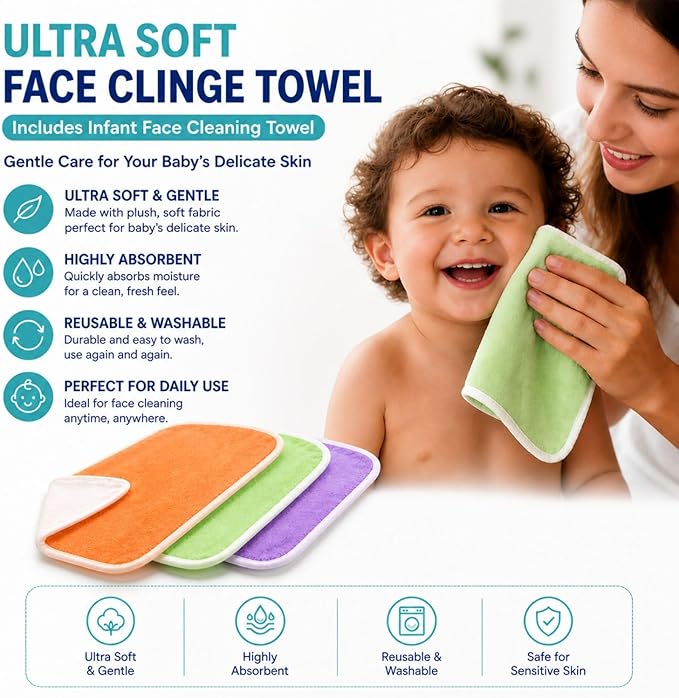 Hamid Baby Diaper Caddy Organizer – Includes Infant Face Cleaning Towel – Grey Large Portable Nursery Storage Basket with 3 Compartments, 8 Pockets, Removable Dividers – Car, Travel Diaper Bag