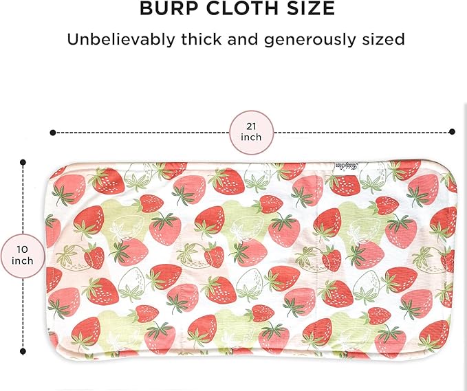 KiddyStar 5-Pack Burp Cloths – Organic Cotton, Soft, Large & Absorbent 3-Layer Towels for Newborns – Essential for Feeding & Spit-Up