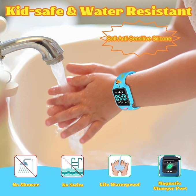 Toddler Potty Training Set – Potty Training Watch with Musical/Vibration Countdown Alerts, Fun Board Book, Progress Chart & Reward Stickers – Interactive Potty Training Kit for Kids Ages 2-6