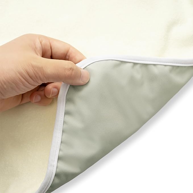 Nora’s Nursery Portable Baby Diaper Changing Pad - Waterproof Foldable Changing Mat for On-The-Go Diaper Changes - Travel Friendly, Easy Clean, Soft & Durable for Infants and Toddlers - Stone