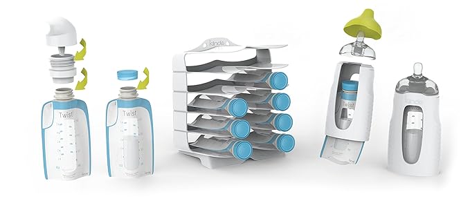 Kiinde Baby Bottle Warmer and Breast Milk Collection, Storage, Warming and Feeding System Starter Kit