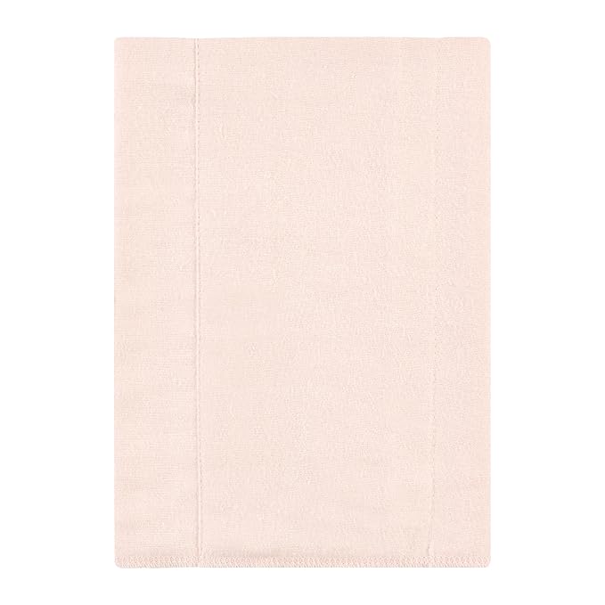 Hudson Baby Unisex Baby Cotton Flannel Burp Cloths, Neutral Pink Floral 4 Pack, One Size