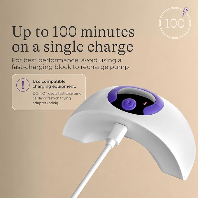 Lansinoh Discreet Duo Wearable Breast Pump, Hands Free Breast Pump, 4 Pumping Modes, 9 Levels Hospital Strength Suction, LED Display, Leak-Resistant Design, 2 Breast Flange Sizes Included: 24mm & 21mm