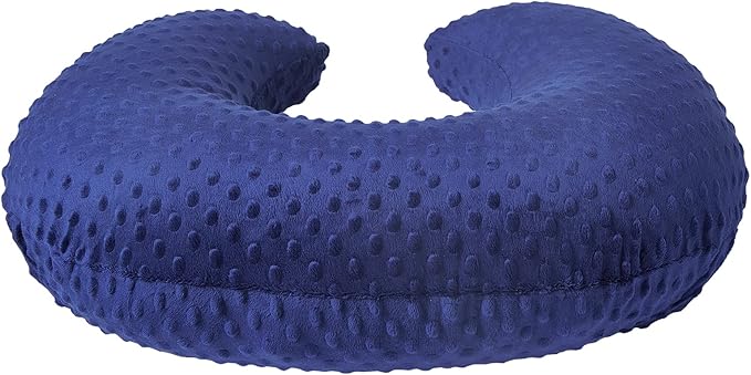 Baby Nursing Pillow Cover, Nursing Pillow Slipcovers for Breastfeeding Moms, Ultra-Soft Fit Standard Infant Nursing Pillows for Infant Newborn Baby Boy Girl (Estate Blue)