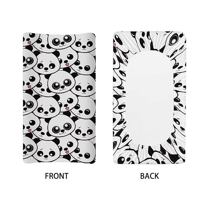 Cute Panda Baby Changing Pad Cover Diaper Changing Table Covers for Boys Girls Changing Pad Sheets Toddler Changing Table Pads Mat Newborn Infant