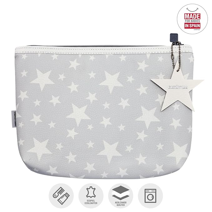 Cambrass Toilet Bag, Etoile Grey, 6 x 28 x 20 cm