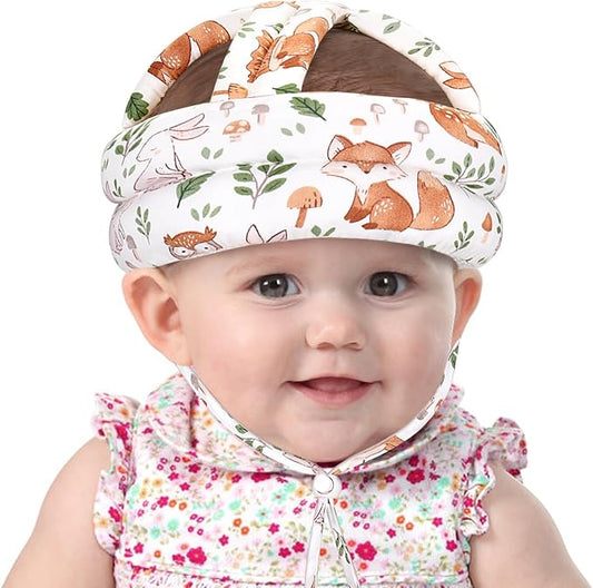Accmor Baby Helmet for Crawling Walking, Cute Toddler Head Protector Adjustable No Bumps and Soft Cushion, Breathable Infant Safety Cap for Boys Girls Learning to Walk