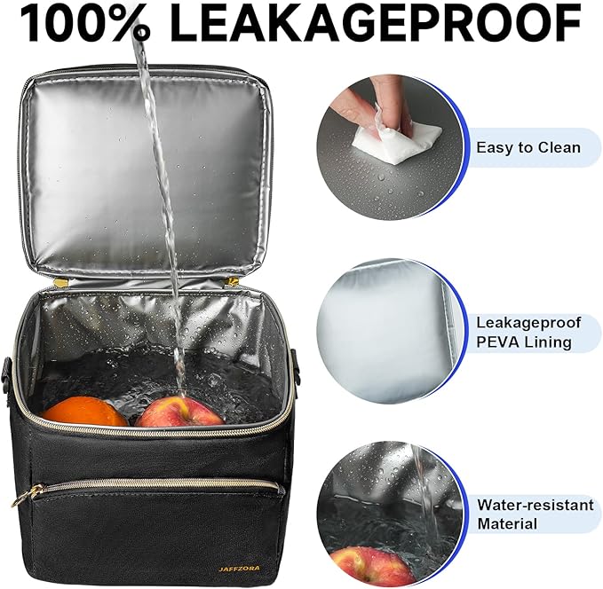 Breastmilk Cooler Bag with Ice Pack, Insulated Baby Bottle Tote Bags Fits 6 Bottles Up to 9 Ounce, Double Layer Breastmilk Travel Carrying Case for Nursing & Working Mom