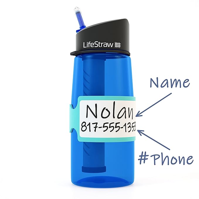 Pumpkin Doodle Permanent Write-on Labels for Bottles/Sippy Cups/Food Containers 6pcs (Turquoise)