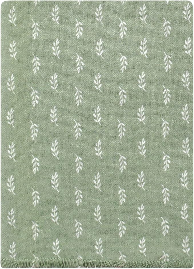 Hudson Baby Unisex Baby Cotton Flannel Burp Cloths Bundle, Fall Botanical, One Size