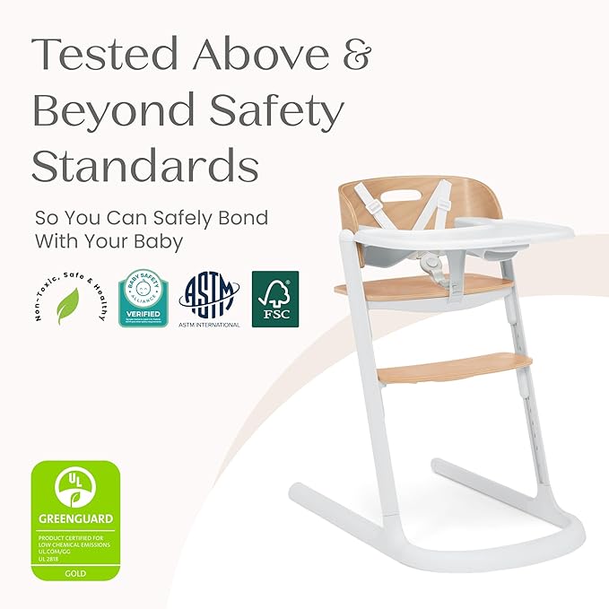Delta Children Versa Adjustable 3-in-1 High Chair for Babies & Toddlers - 3 Growing Stages from Infant to Adult Seating - Greenguard Gold Certified, White