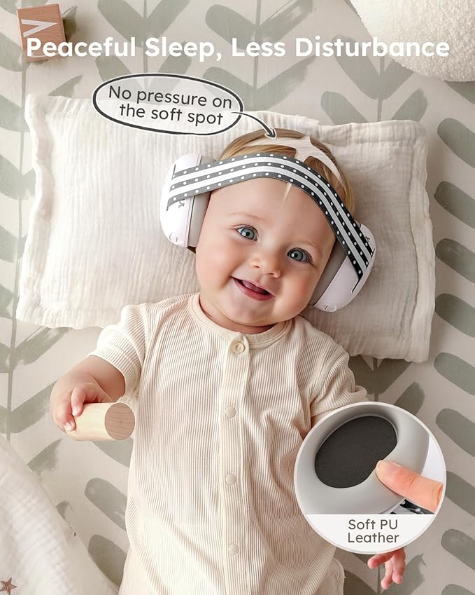 Yoofoss Baby Ear Muffs Noise Protection for Infants Up to 36 Months - Noise Cancelling Headphones for Ear Protection