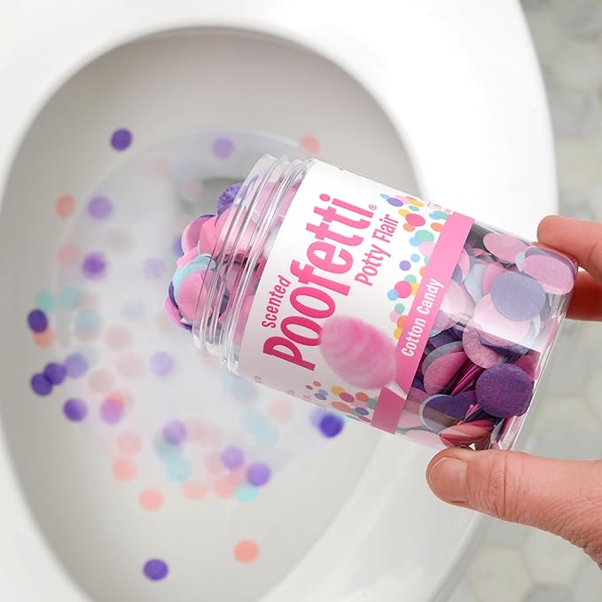 Poofetti Potty Flair - Scented Potty Training Party Toilet Confetti from PrimaStella (Cotton Candy Scent)