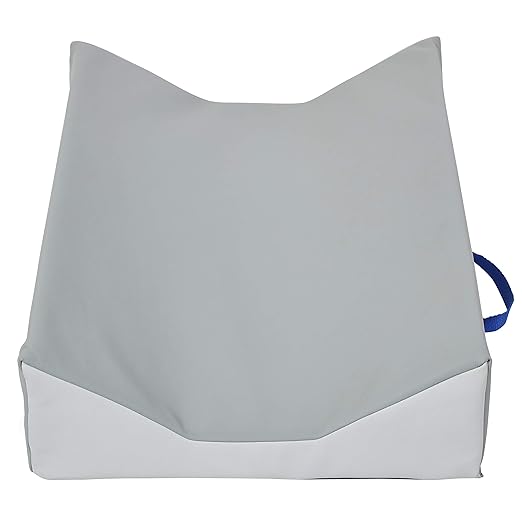 FDP SoftScape Ultra-Soft Daycare Baby and Infant Contoured Changing Pad, Non-Slip Bottom, Built-In Handle Easy to Transport Travel - Gray/Light Gray
