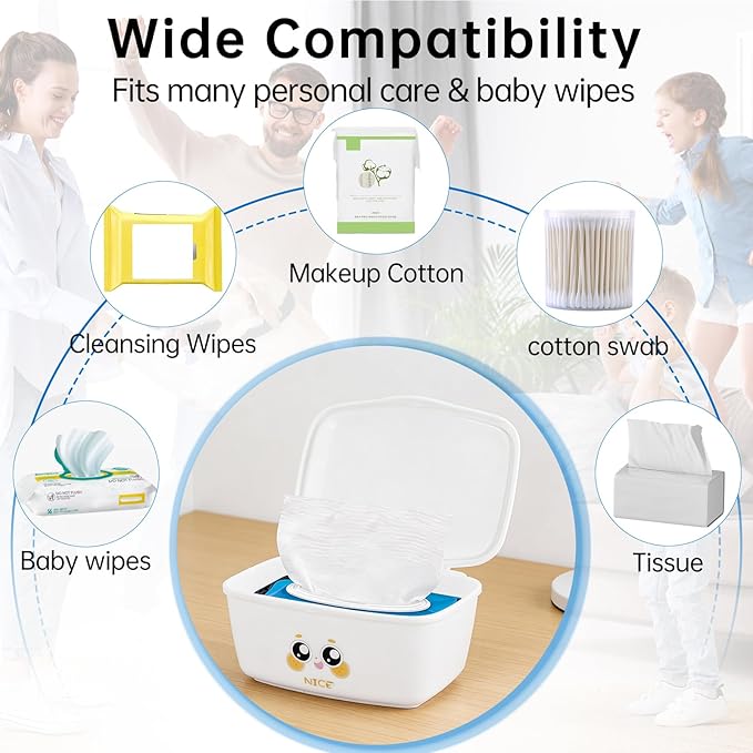 Flushable Wipes Dispenser Compatible with Cottonelle, Bathroom Wipes Holder Flushable Wipes Container Toilet Paper Wipes Dispenser, Bathroom Organizer Fits for Cottonelle (Only Wipes Dispenser)