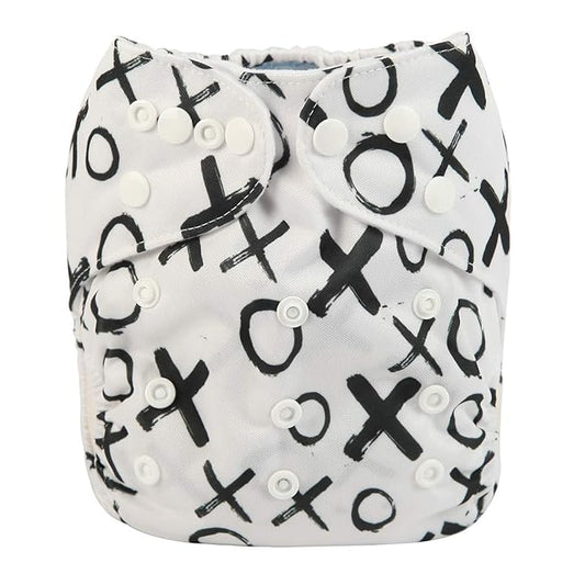 Baby Pocket Diaper Nappy Reusable Washable 8lbs to 36lbs (XOXO)