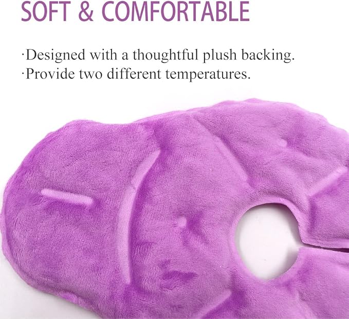 Reusable Breast Therapy Pack, Breast Ice Packs, Breastfeeding Essentials, for Breastfeeding Relief, Nursing Pain, Engorgement, Swelling Augmentation, Mastitis, Mastectomy Recovery, 2 Pack, Purple