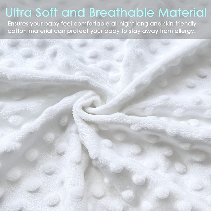 YENING Small Changing Pad Mini 29 x 15 with Washable Cover Waterproof Baby Diaper Changing Pad for Dresser Table Pad White