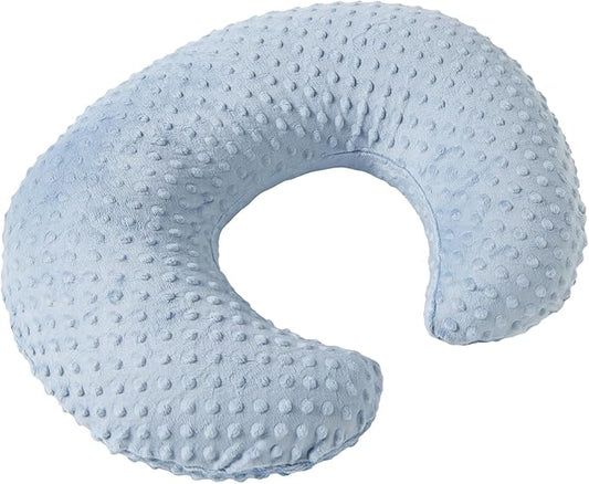 Dots Nursing Pillow Cover, Case Plush Breathable Breastfeeding Pillow Slipcover Fits Nursing Pillow, Super Soft Snug Positioners for Baby Boy Baby Girl (Cloud Blue)