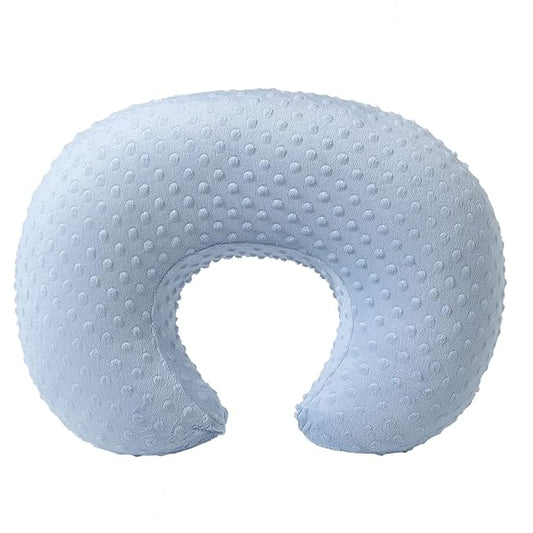Nursing Pillow Cover, Breastfeeding Pillow Slipcover Snugly Fits for Nursing Pillow for Baby Boys and Girls, Premium Quality Microfiber, Ultra Soft Comfortable (Blue)