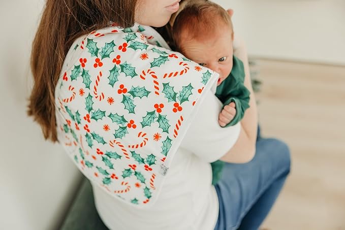 Copper Pearl Baby Burp Cloth Large 21''x10'' Size Premium Absorbent Triple Layer 3-Pack Gift Set Prancer