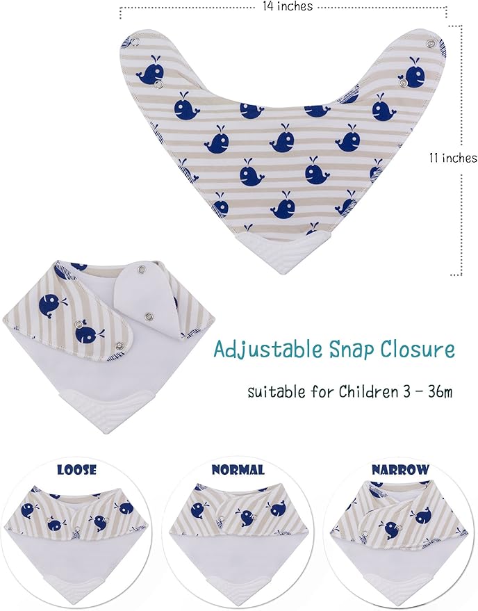 Giftty Baby Teething Bibs Set