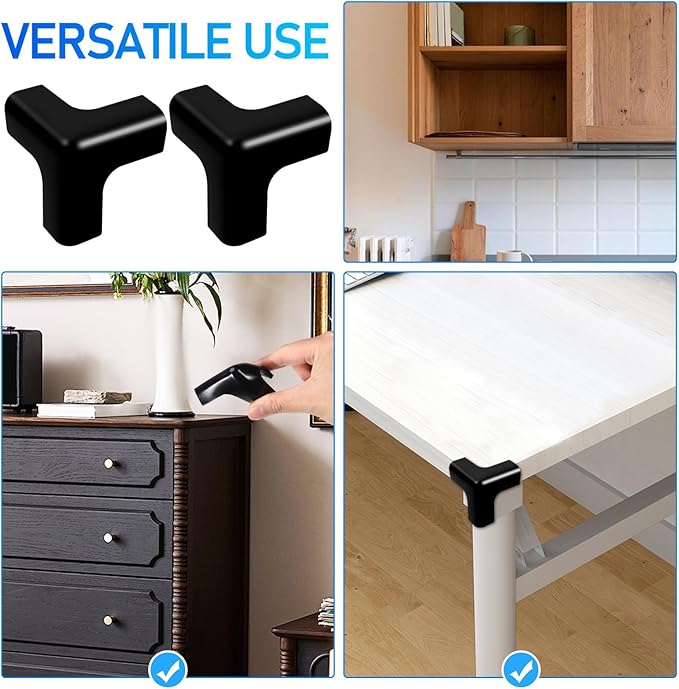 4Pcs Corner Protectors for Baby, Furniture Corner Guards Anti-Collision Thick Corner Edge Protectors Child Proofing Corner for Home Living Room Office Table