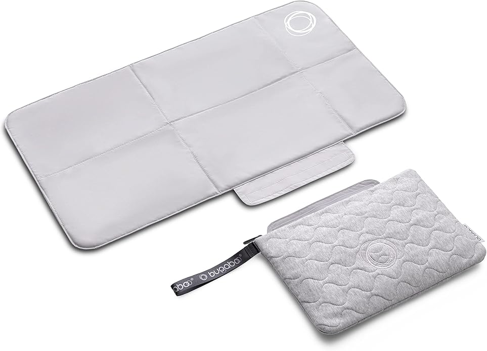 Bugaboo Changing Clutch with Removable Changing Mat – Compact Diaper Organizer & Travel Changing Station – Water‑Repellent, Machine‑Washable Fabric – Universal Fit