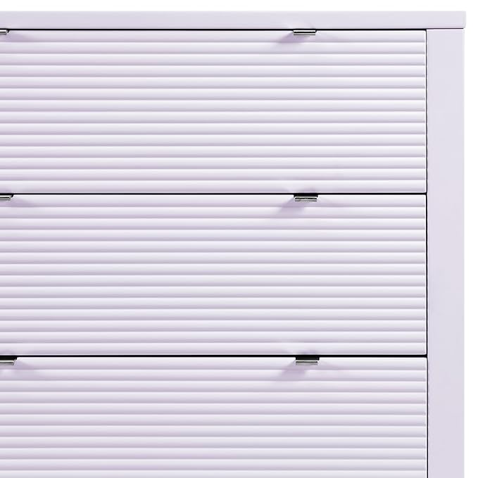Delta Children Cassie 3 Drawer Dresser with Changing Top and Interlocking Drawers, Lilac