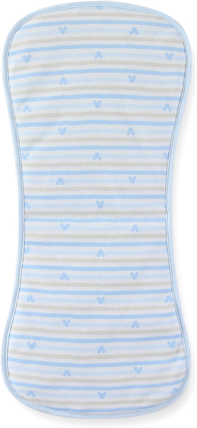Disney Baby Burp Cloths 3-Pack – Mickey Mouse and Minnie Mouse Soft Absorbent 20" x 10" Leakproof Burping Rags for Baby Boys Girls & Unisex Newborns & Infants