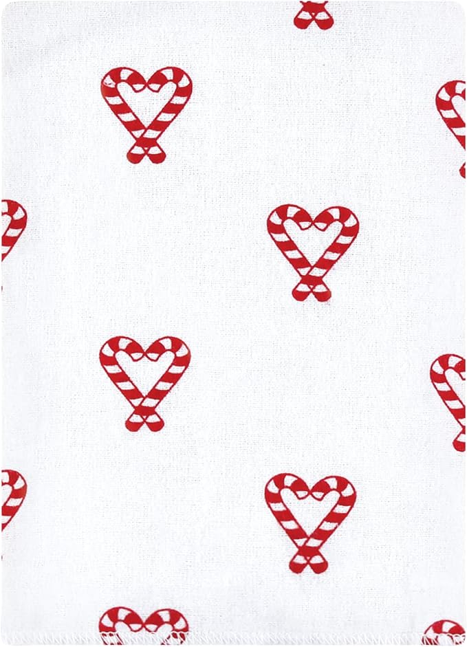 Hudson Baby Unisex Baby Cotton Flannel Burp Cloths Bundle, Hot Cocoa, One Size