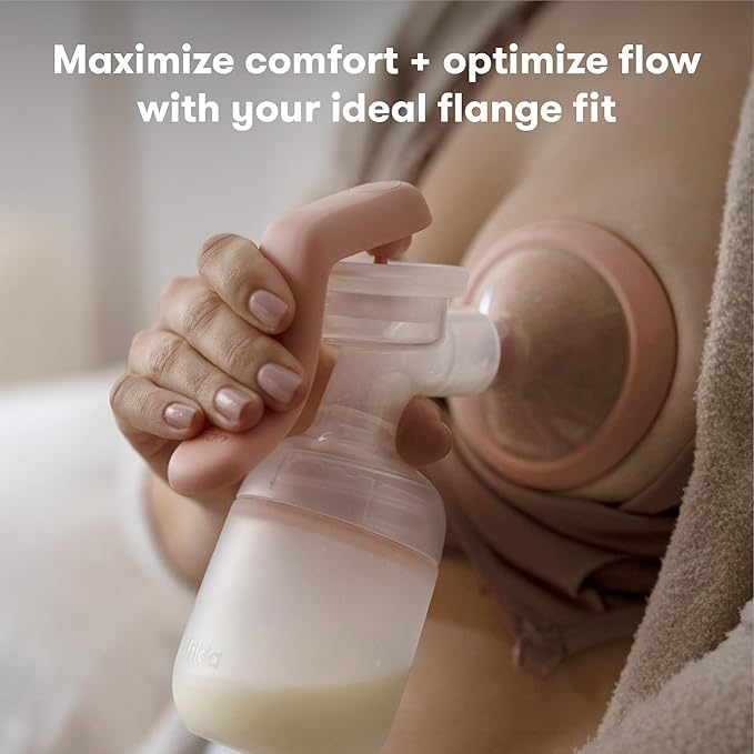 2-in-1 Manual + Silicone Suction Breast Pump SoftFeel Flange 24mm