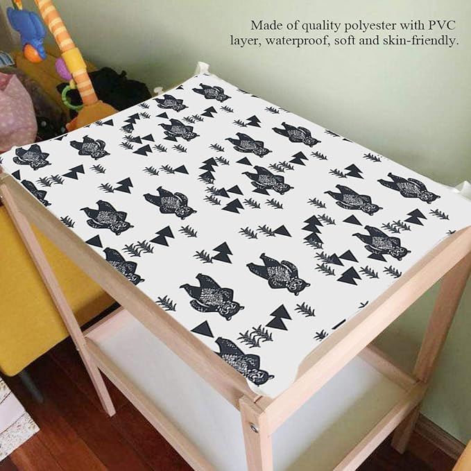 Soft Breathable Baby Changing Table Pad Cover, Newborn Infant Urine Mat Changing Table Pads Wipeable Sheets()