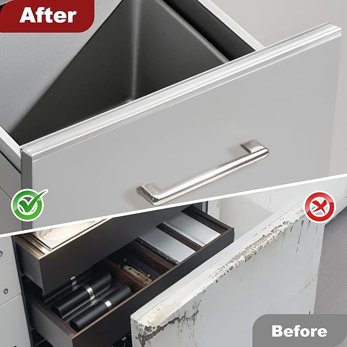 16pcs Cabinet Door Protector, Plastic Edge Protector Trash Drawer Protector Edge Guard, Slip on Protectors for Cabinets– 3/4" Thick, 18" Length, Prevent Wear, Chipping, Discoloration