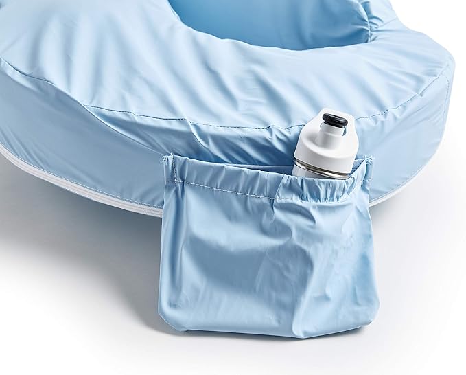 My Brest Friend Original Nursing Pillow Cover - Slipcovers For Baby - Vinyl, Adjustable Fit, Easy Care, Durable - Original Nursing Pillow Not Included, Blue