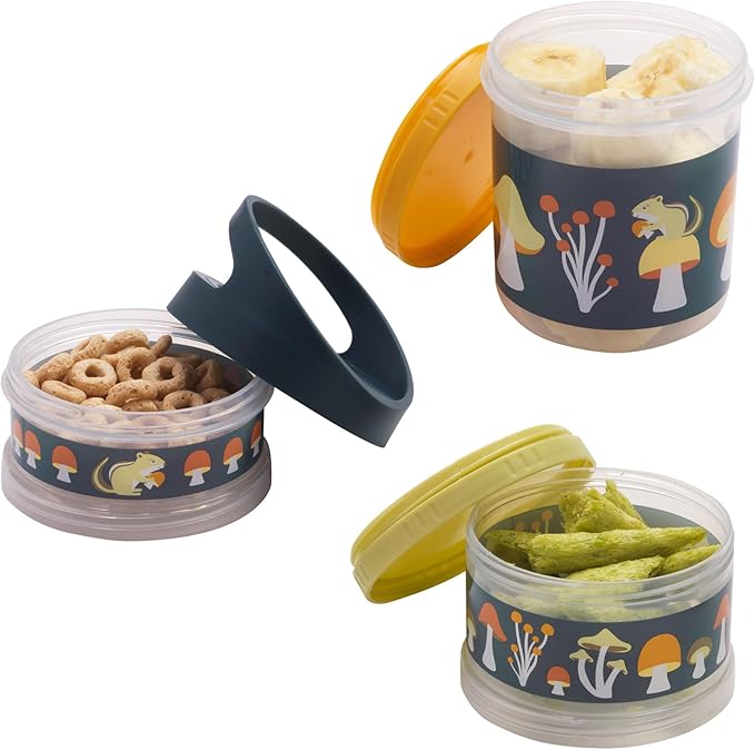 Mostly Mushrooms Twist & Snack® Stacker, Standard, Clear, A1528