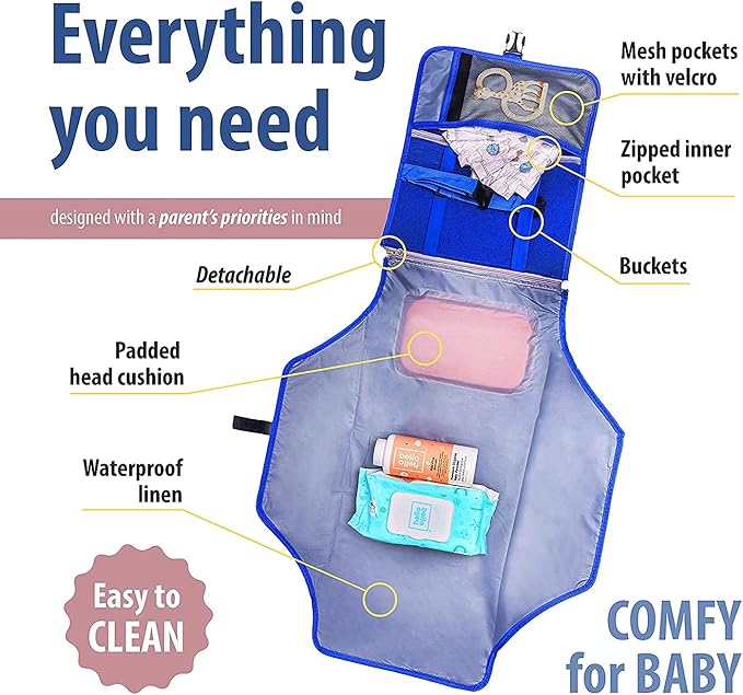 Baby Diaper Caddy Organizer Large Tote - Baby Diaper Organizer Caddy Perfect for Nursery Changing Table, New Born Shower, Car Storage Basket or Moving Room to Room - Boy or Girl