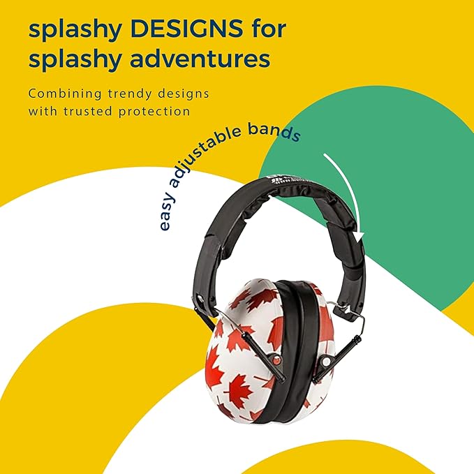 BANZ Kidz Earmuffs 2 Years & Older - Loud Noise Cancelling Kids Headphones & Toddler Ear Muffs, Size Adjustable