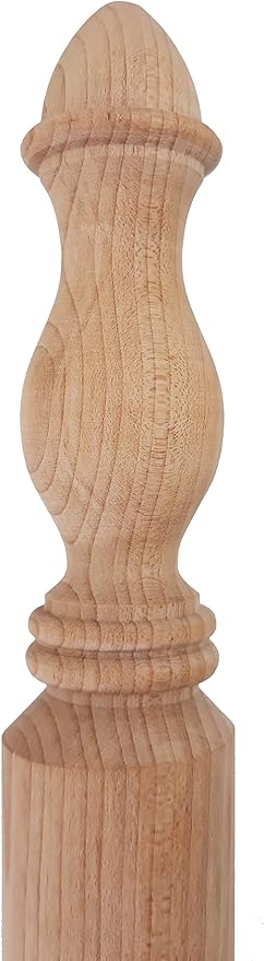 Highland Manor Wood Products Round Traditional Corner Guard Both Ends Turned - 32" Tall x 1 3/8" Wide (1 Guard) (Maple)