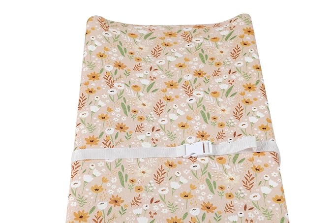 Changing Pad Cover Set 3 Pack Jersey Knit Ultra Soft for Baby Boys Girls Green/Orange/Floral