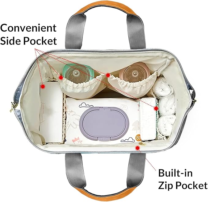 Cute Trucks Cars Vehicles Diaper Bag Backpack Multifunction Bags with Changing Pad Unisex Stylish Travel Back Pack Nappy Custom Bag for Moms Dads