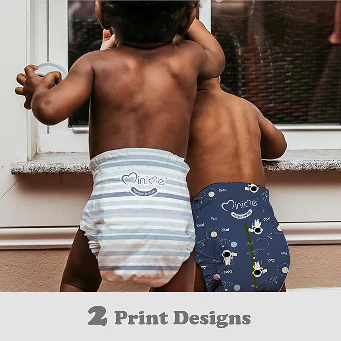 Minime Baby Diapers - Size 3 (13-24 lbs), Medium, 46 Count, Premium Ultra Soft Disposable Baby Diapers, Hypoallergenic, Fragrance Free