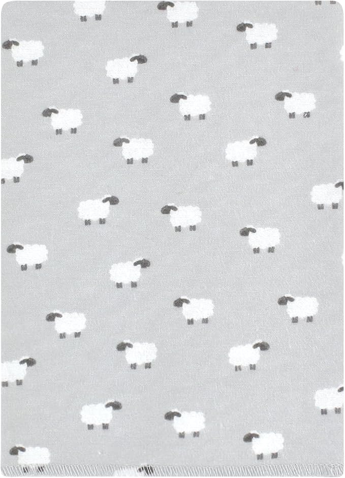 Hudson Baby Unisex Baby Cotton Flannel Burp Cloths Bundle, Cute Farm, One Size