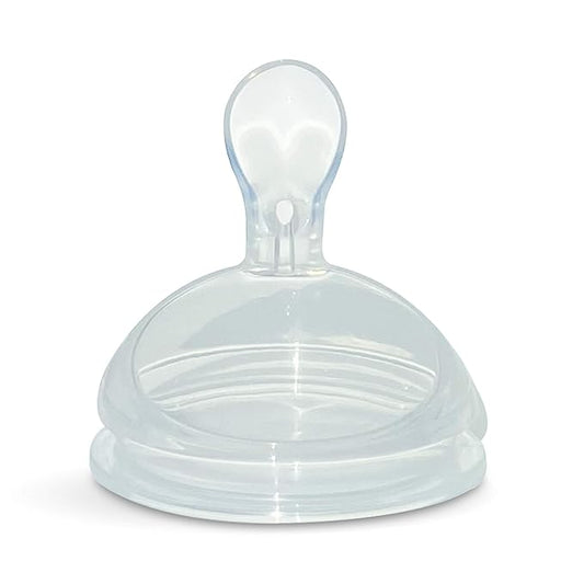 Baby Food Dispensing Squeeze Spoon Attachment for Comotomo (Original and Gen 2) and haakaa Gen. 3 Silicone Baby Bottles, 100% Food Grade Soft Silicone, No Plastic, BPA-Free, Bite-Proof, 4+ Months