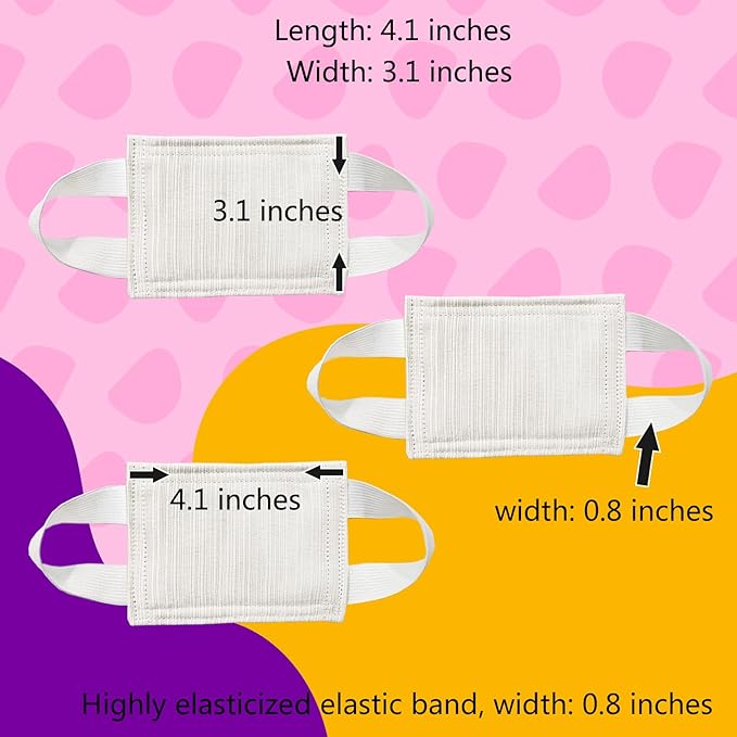 Baby Proof Door Silencer & Cloth Latch Cover - Quiet Soft Close Anti-Slam Pads Prevent Slamming Noise & Accidental Locking, Safety for Nursery & Toddler (3 Pack, Beige, 4.1x3.1 Inches)